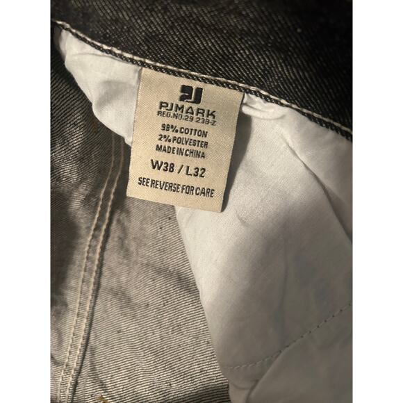 EUC PJ Mark High Quality Denim Jeans Straight Leg Dark Blue SIze 38 x 32 - Picture 5 of 6